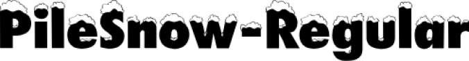 Pile Snow Font Preview