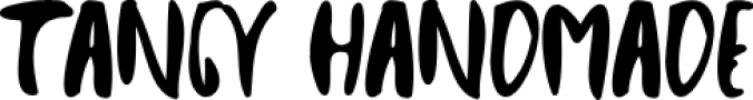 Tangy Handmade Font Preview