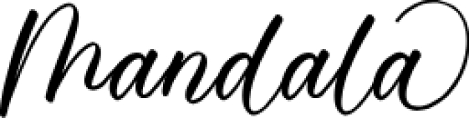 Mandala Font Preview