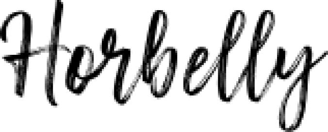 Horbelly Brush Scrip Font Preview