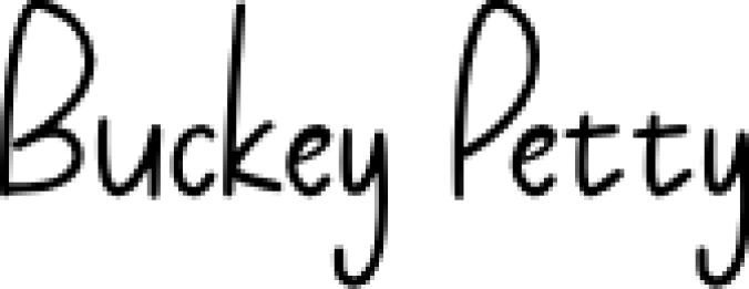 Buckey Petty Font Preview