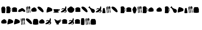 Foods Font Preview