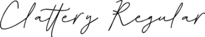 Clattery Font Preview