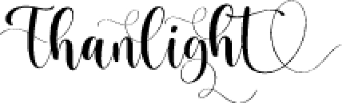 Thanligh Font Preview