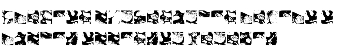 Pebble Stone Glyphs Font Preview
