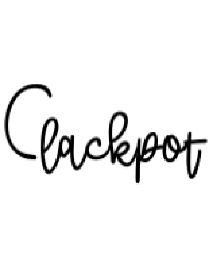 Clackpot Font Preview