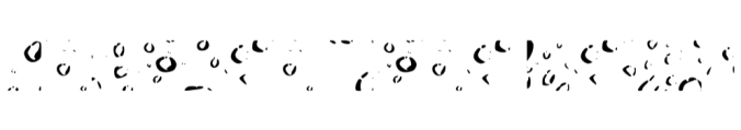 Water Droplet Glyphs Font Preview