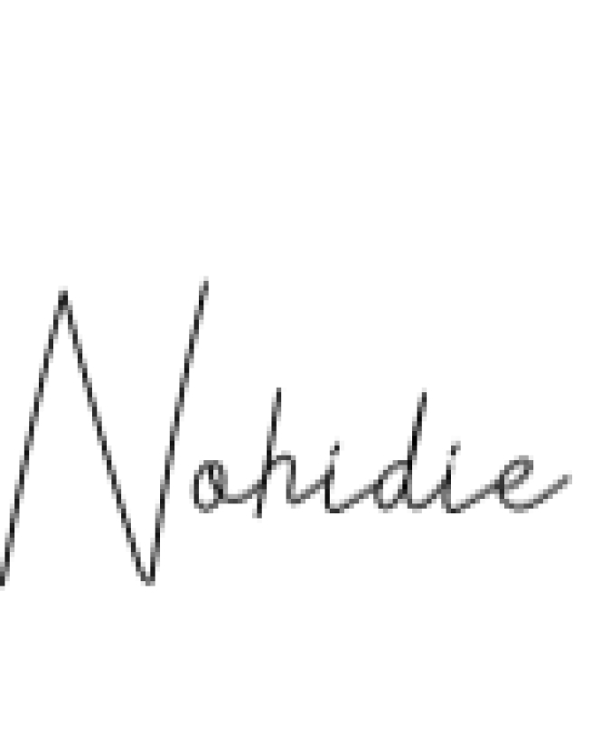 Nohidie Font Preview