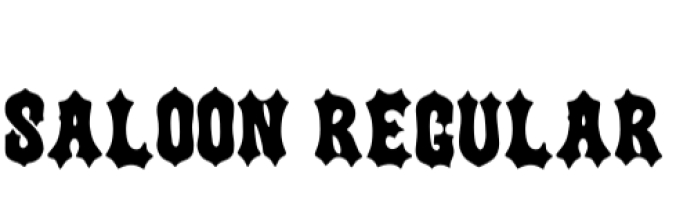 Saloon Font Preview