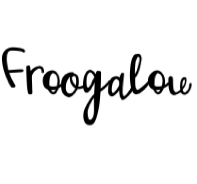 Froogalou Font Preview