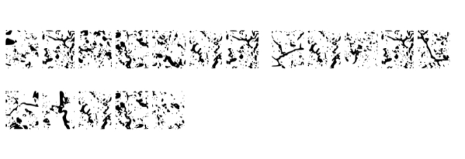 Dried Earth Glyph Font Preview