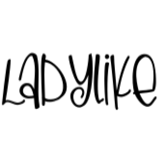 Ladylike Font Preview