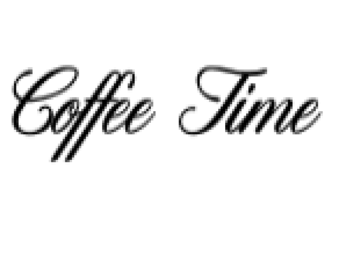 Coffee Time Font Preview