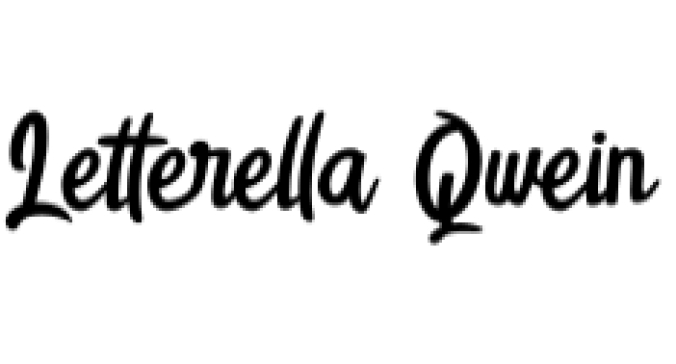 Letterella Qwein Font Preview