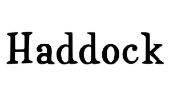 Haddock Font Preview