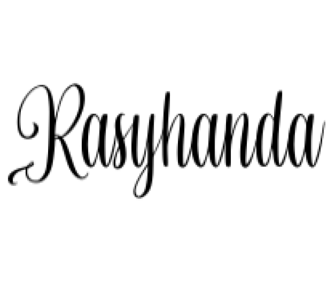 Rasyhanda Font Preview
