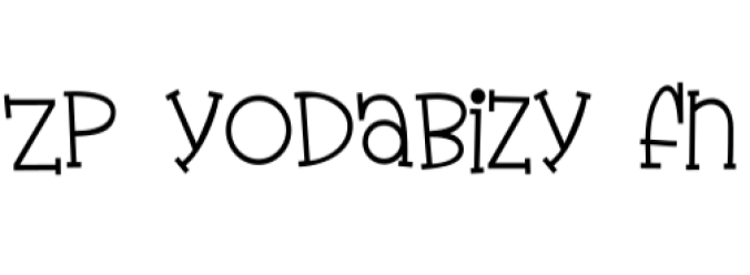 Yodabizy Font Preview