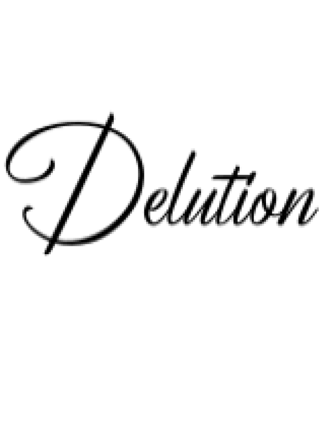 Delution Font Preview