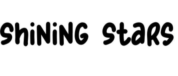 Shining Stars Font Preview