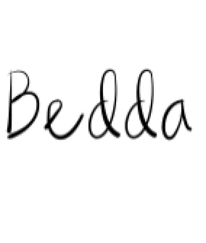 Bedda Font Preview