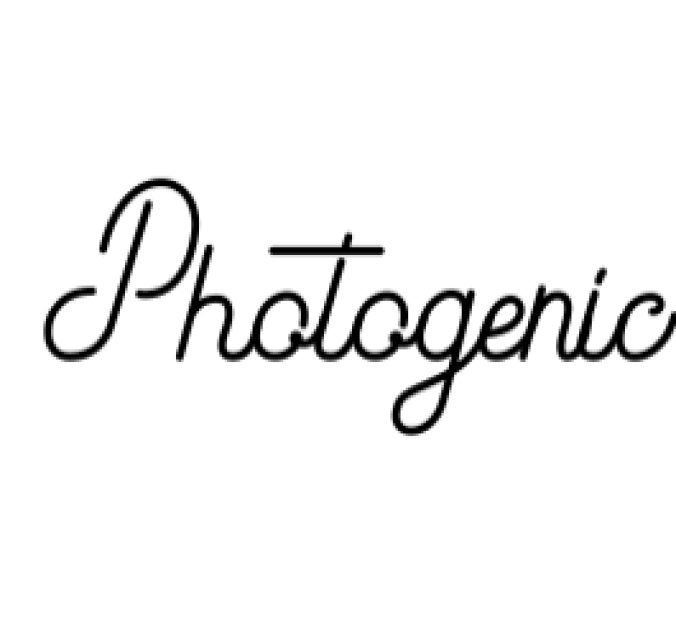 Photogenic Font Preview