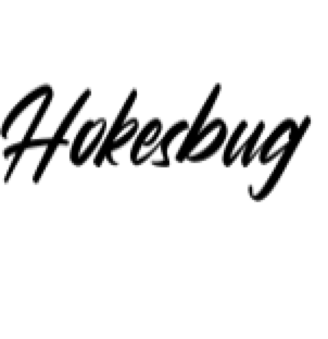 Hokesbug Font Preview