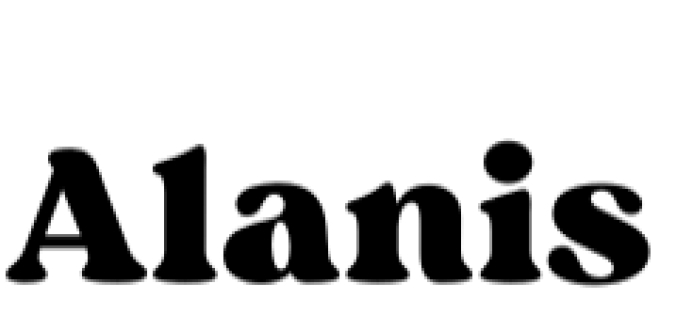 Alanis Font Preview