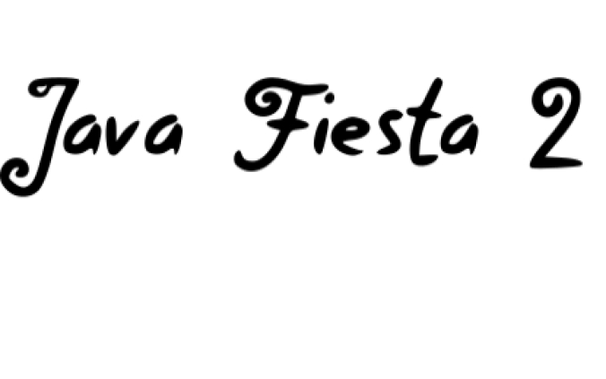Java Fiesta Font Preview