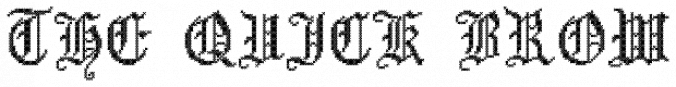 Cross Stitch Gothic Font Preview