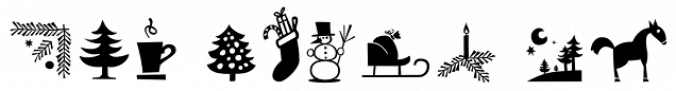 Christmas Dingbats 2 Font Preview