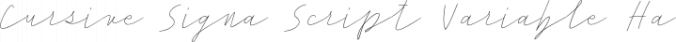 Cursive Signa Script Variable Font Preview