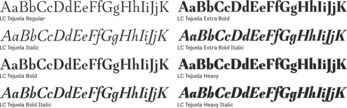 LC Tejuela Font Preview