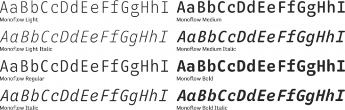 Monoflow Font Preview