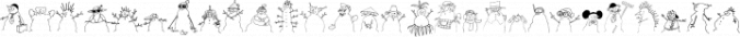 Snowmany Snowmen Font Preview