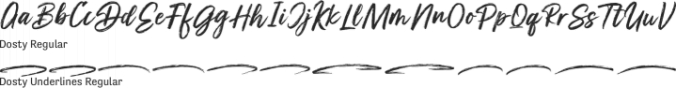 Dosty Font Preview