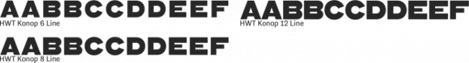 HWT Konop Font Preview