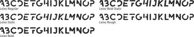 Leixo Font Preview