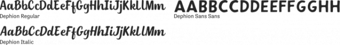 Dephion Font Preview