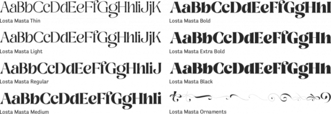 Losta Masta Font Preview