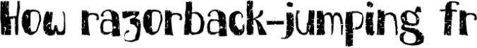 Buckthorn Font Preview