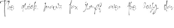 Trafalgar D' Signature Font Preview