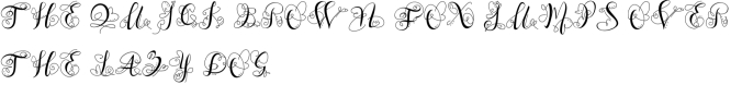 Monogram Swans Font Preview