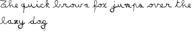 Matilda's Grade School Hand Script Font Preview