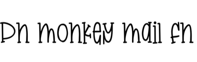 Monkey Mail Font Preview