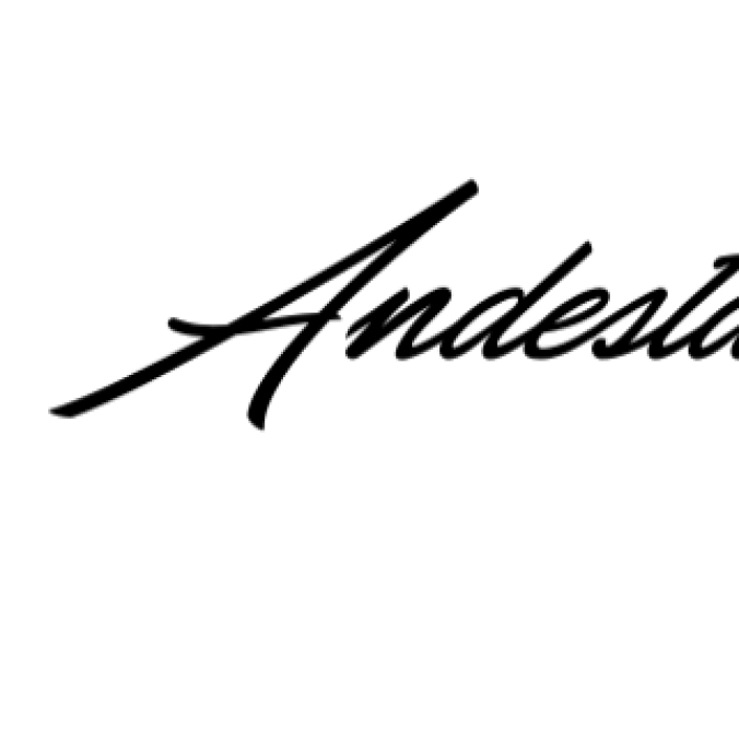 Andesta Font Preview