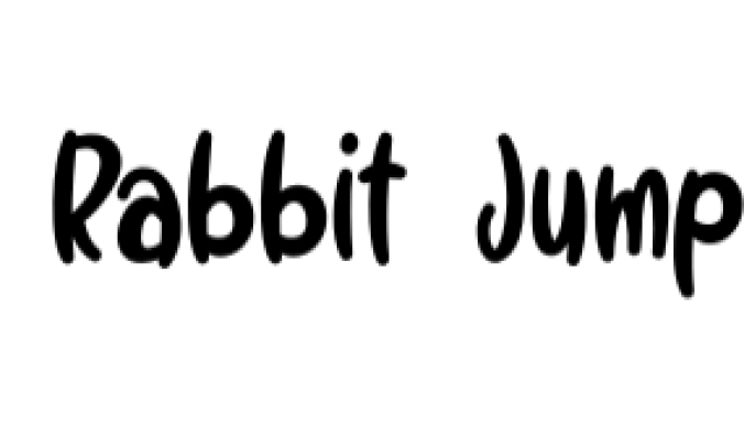 Rabbit Jump Font Preview