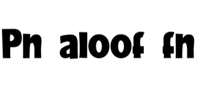 Aloof Font Preview