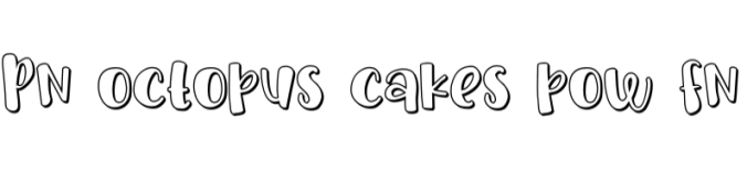 Octopus Cakes Font Preview
