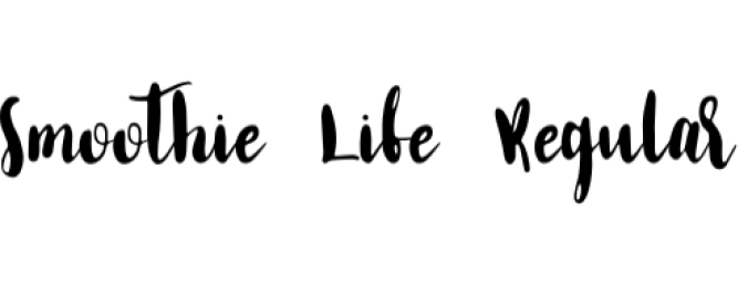 Be with Smoothie Life Font Preview