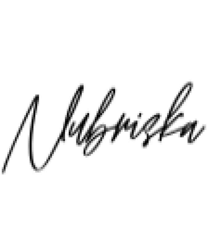 Nubriska Font Preview